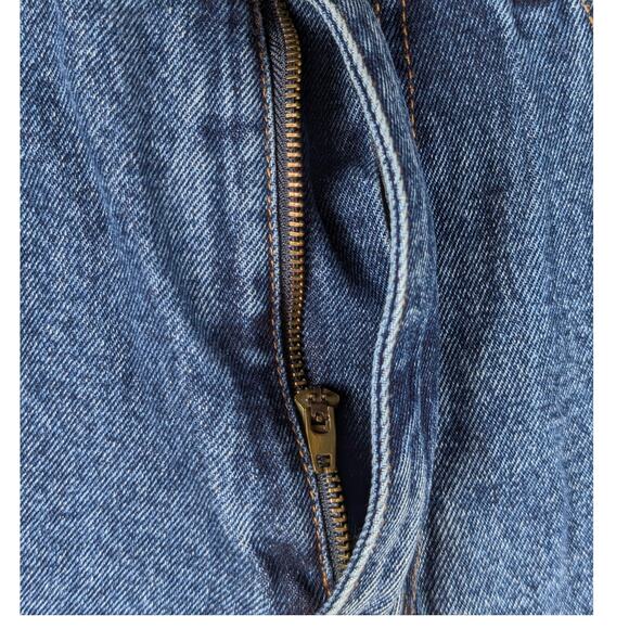 Moose Creek 34x32 Flannel Lined Jeans Plaid Interior Blue Denim Workwear Defect - Picture 6 of 6